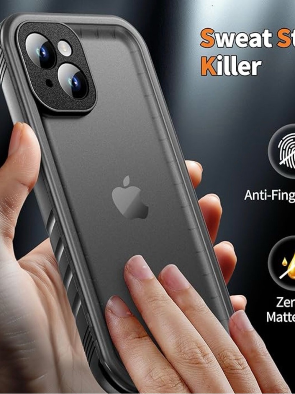 Black Waterproof Phone Case with Detachable Wrist Strap IPhone 13 - Picture 10 of 11